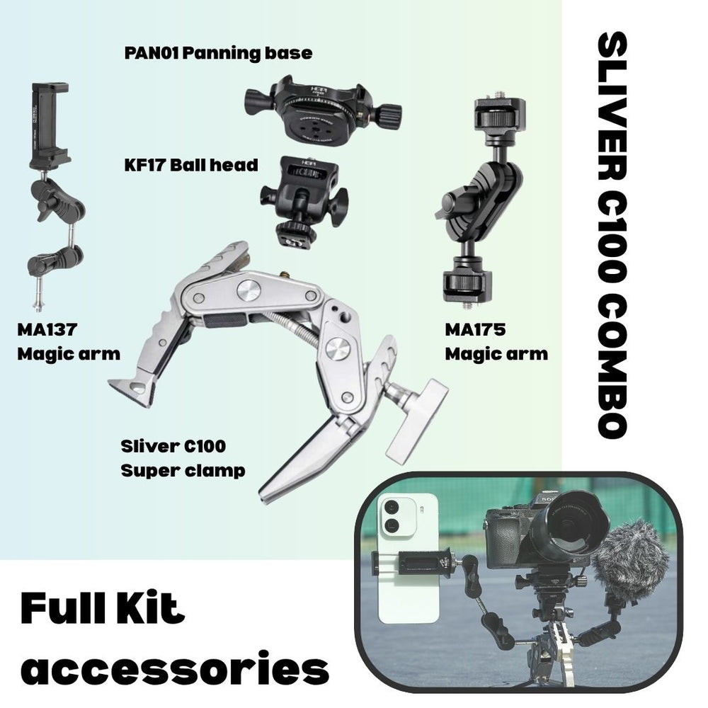 C100 Super Clamp Full Kit accessories Combo