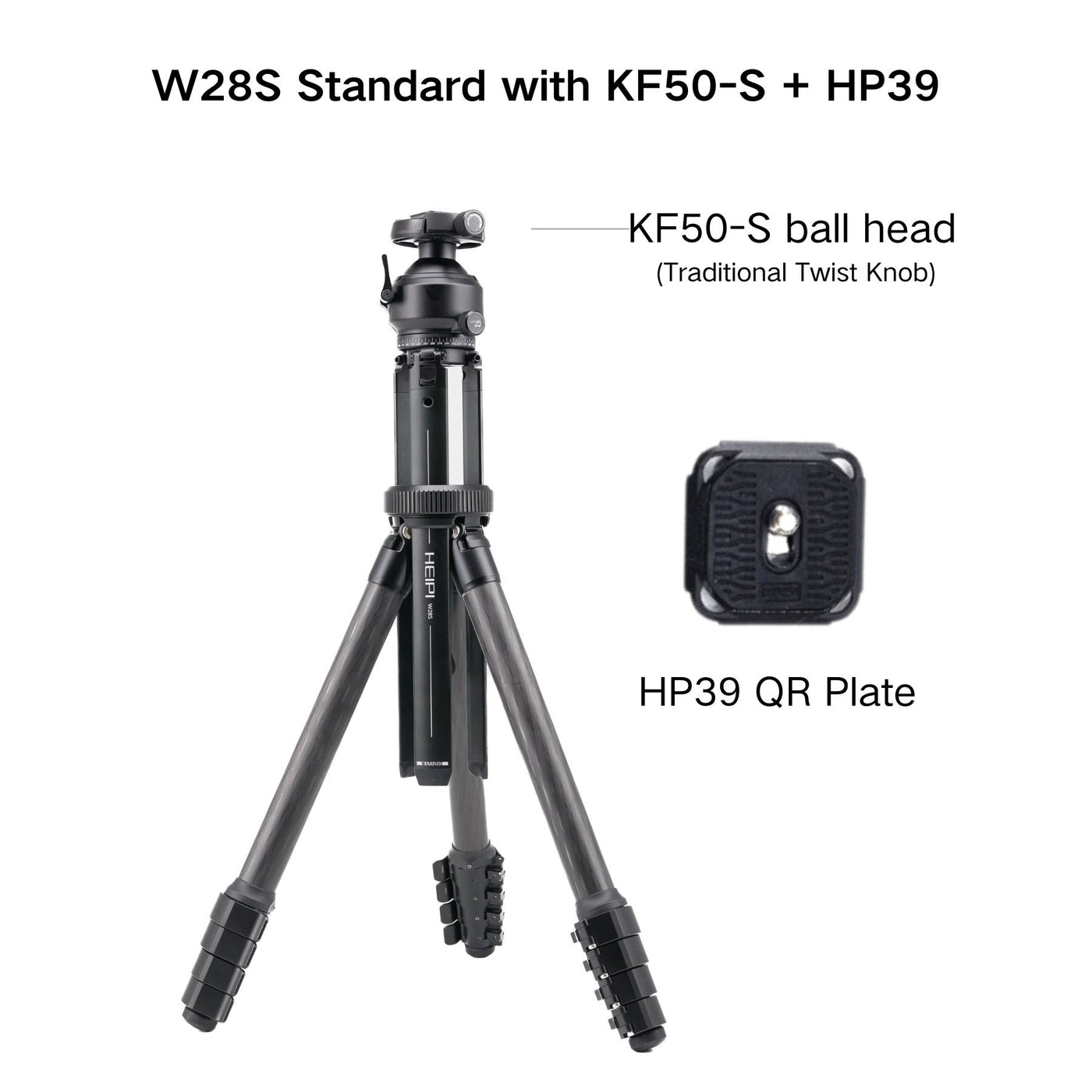 HEIPI 3-in-1 Travel Tripod - W28S