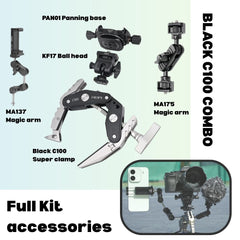 C100 Super Clamp Full Kit accessories Combo