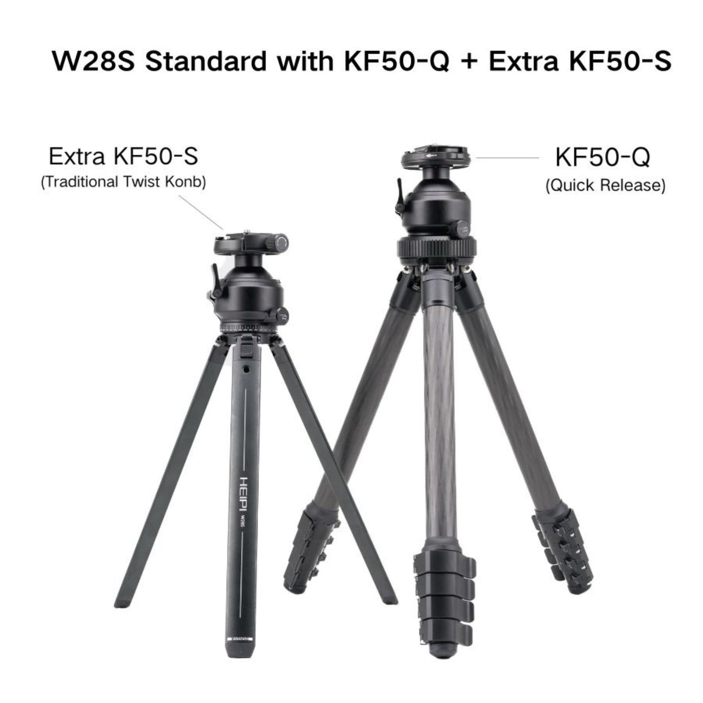 HEIPI 3-in-1 Travel Tripod - W28S