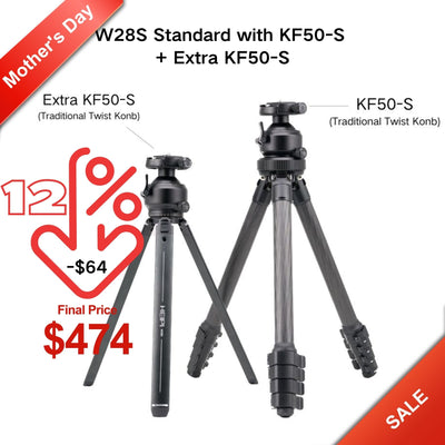 HEIPI 3-in-1 Travel Tripod - W28S