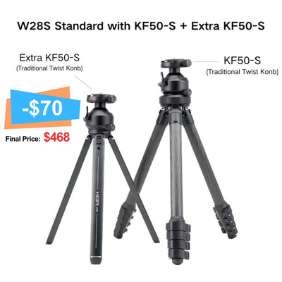 HEIPI 3-in-1 Travel Tripod - W28S