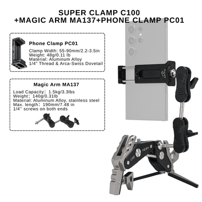 HEIPI Super Clamp - Sabertooth C100