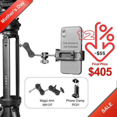 HEIPI 3-in-1 Travel Tripod - W28S