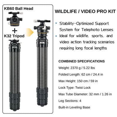 HEIPI XPOD Pro Still & Video Tripod W58