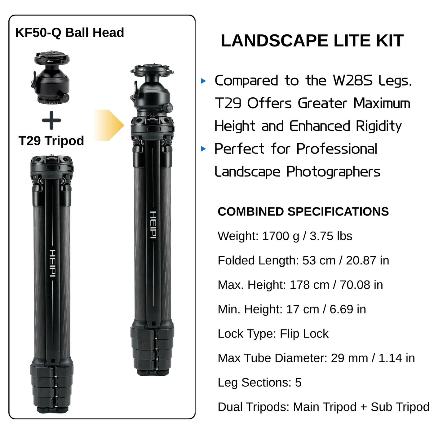 HEIPI XPOD Pro Still & Video Tripod W58