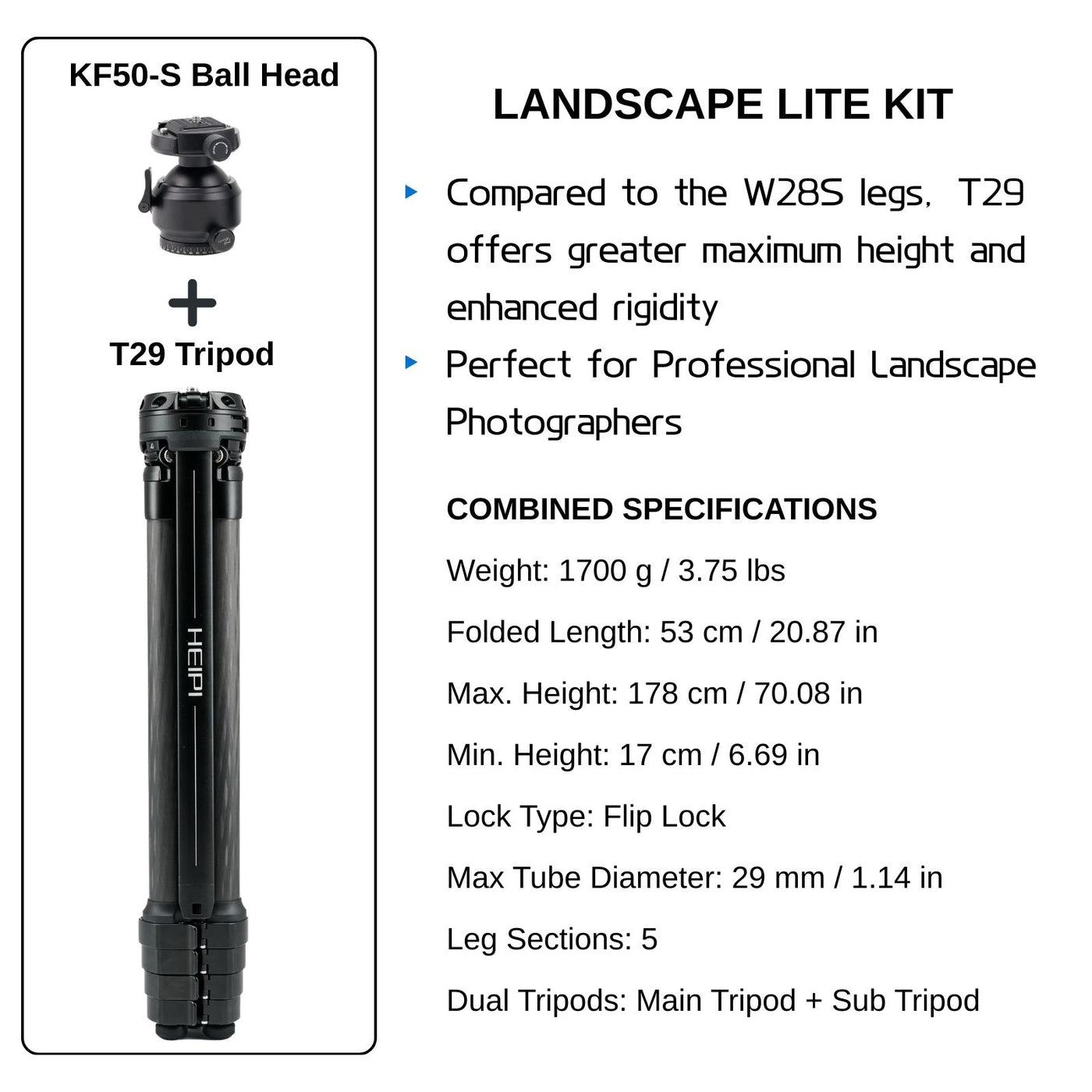 HEIPI XPOD Pro Still & Video Tripod W58