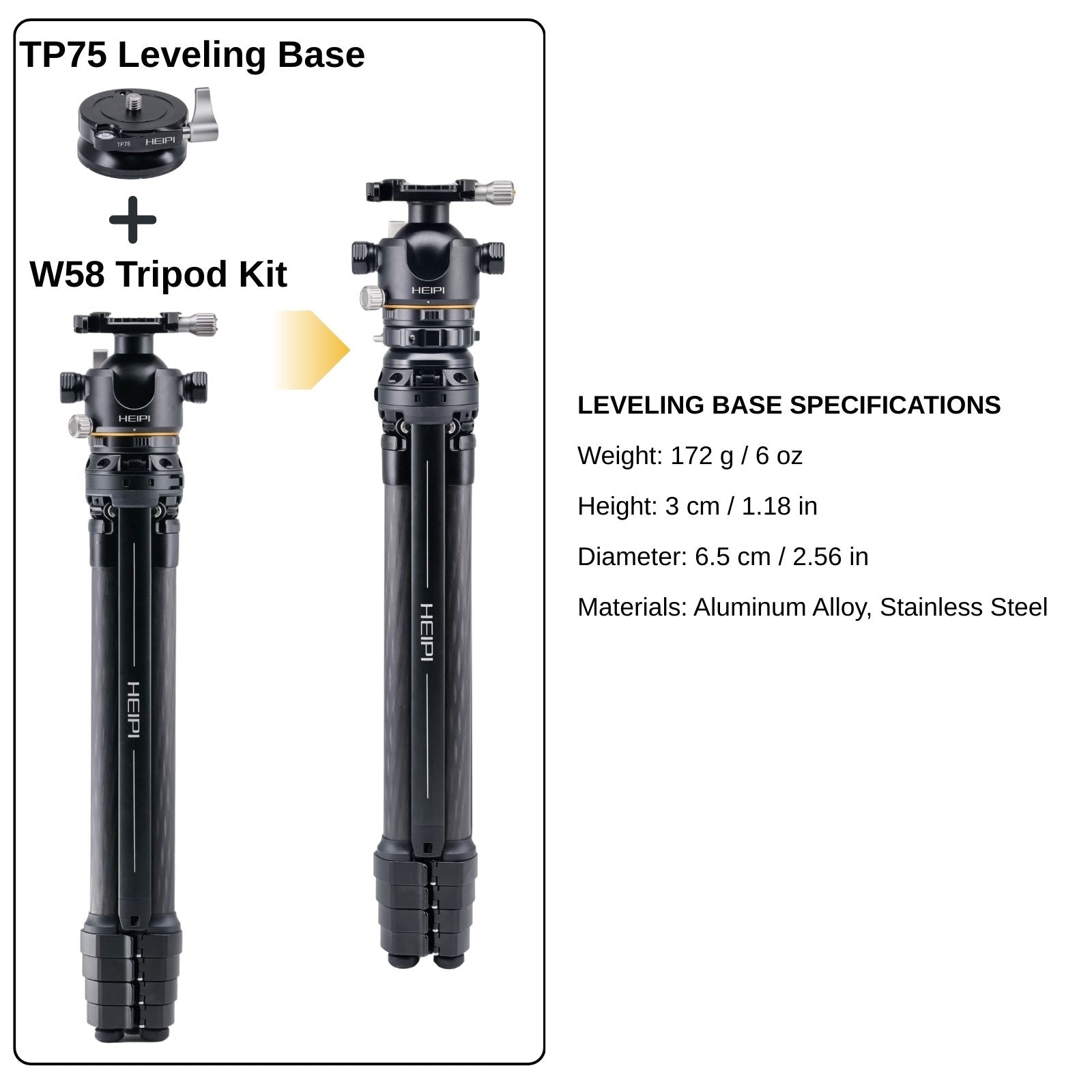 HEIPI XPOD Pro Still & Video Tripod W58