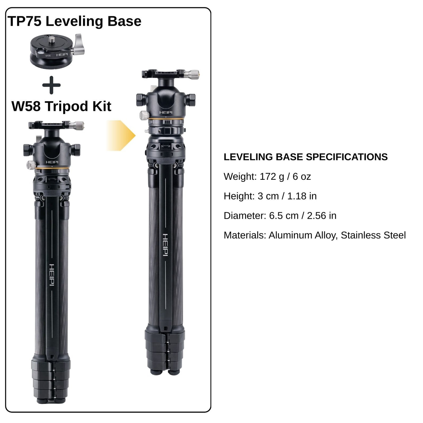 HEIPI XPOD Pro Still & Video Tripod W58